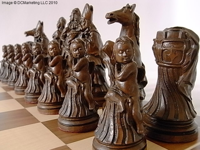 Louis XIV Plain Theme Chess Set  Chess board, Chess set, Chess game